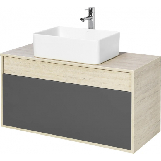 Тумба с раковиной АКВАТОН Лофт Урбан 100, раковина Mila 35