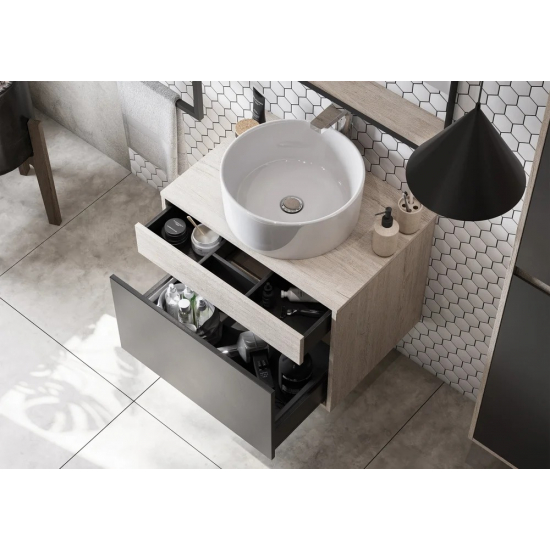 Тумба с раковиной АКВАТОН Лофт Урбан 65, раковина Mila 40