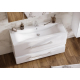 Тумба с раковиной АКВАТОН Мадрид 120 М белая с 1 ящиком 