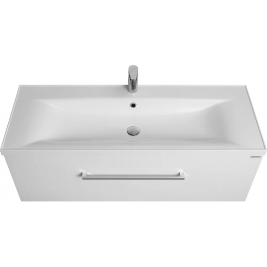 Тумба с раковиной АКВАТОН Мадрид 120 М белая с 1 ящиком 