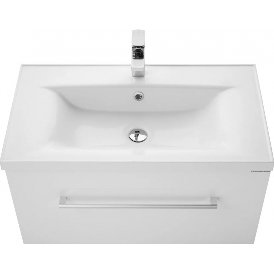 Тумба с раковиной АКВАТОН Мадрид 80 белая с ящиком