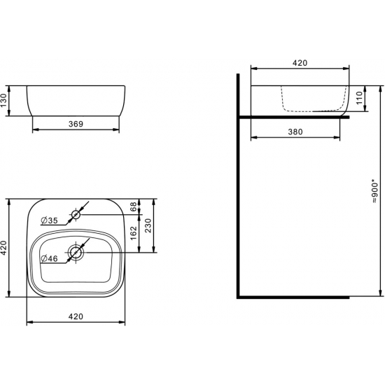 Тумба с раковиной АКВАТОН Марбл 80 слэйт, белая матовая, раковина 1WH501709