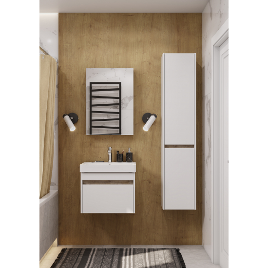 Тумба с раковиной АКВАТОН Марти 55 ясень шимо