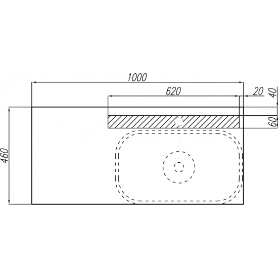 Тумба с раковиной АКВАТОН Мишель 80 дуб рустикальный, раковина AQUATON Mila 35