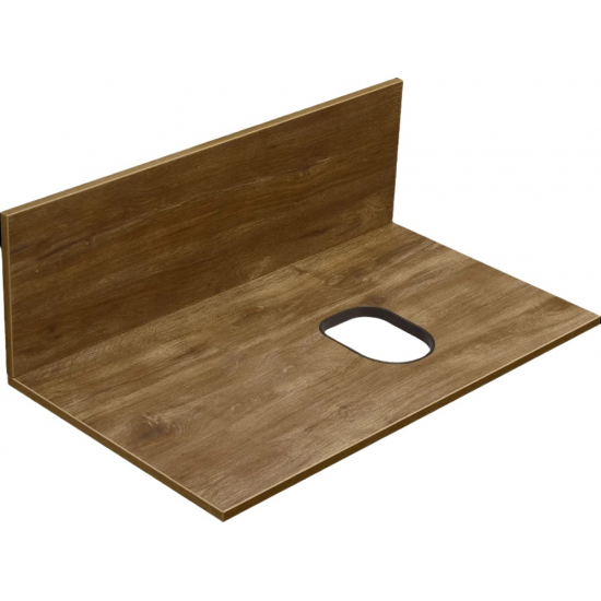 Тумба с раковиной АКВАТОН Мишель 80 дуб рустикальный, раковина AQUATON Mila 40