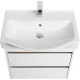 Тумба с раковиной АКВАТОН Нортон 65, подвесная. белый глянец
