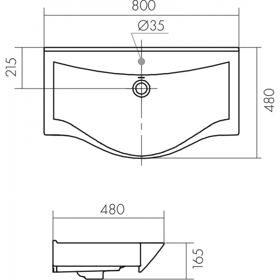 Тумба с раковиной АКВАТОН Нортон 80, подвесная, белый глянец