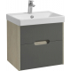 Тумба с раковиной АКВАТОН Оливия 55, грей/дуб ойстер