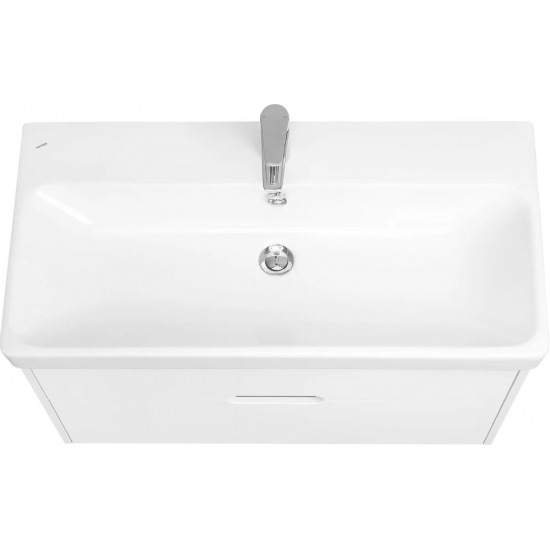 Тумба с раковиной АКВАТОН Оливия 90 белая матовая