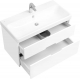Тумба с раковиной АКВАТОН Оливия 90 белая матовая