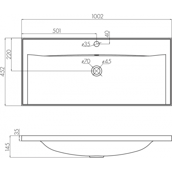 Тумба с раковиной АКВАТОН Римини 100 белая