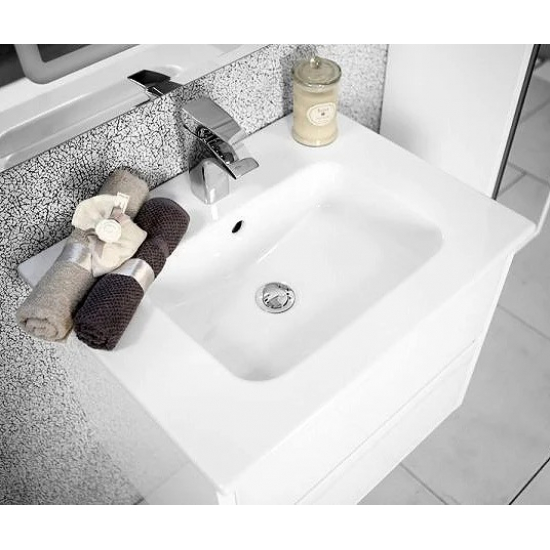 Тумба с раковиной АКВАТОН Римини 60 белая