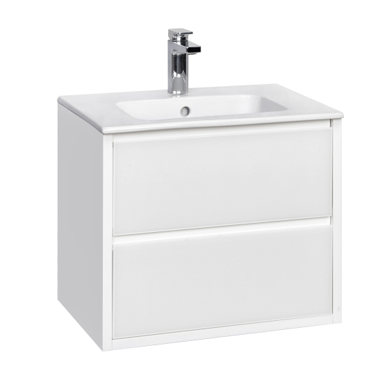 Тумба с раковиной АКВАТОН Римини 60 белая