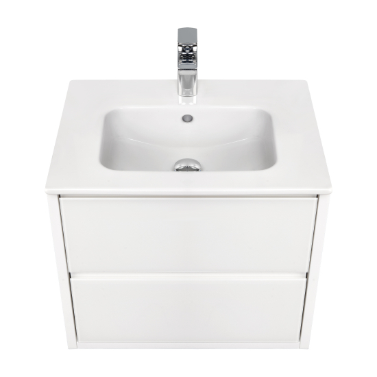 Тумба с раковиной АКВАТОН Римини 60 белая