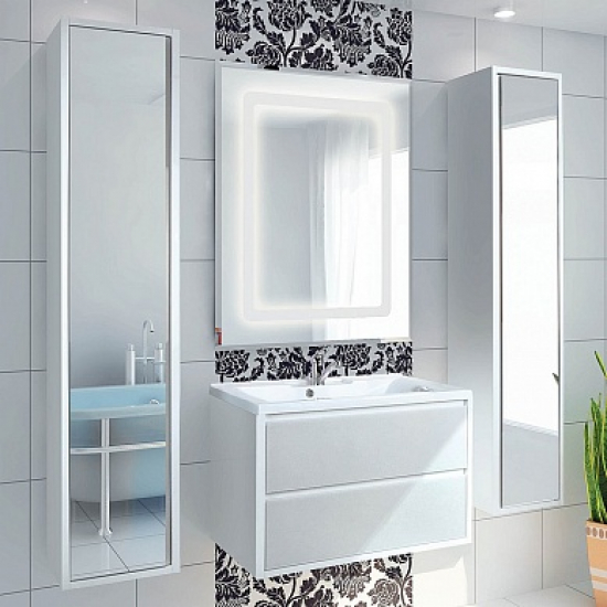 Тумба с раковиной АКВАТОН Римини 80 белая