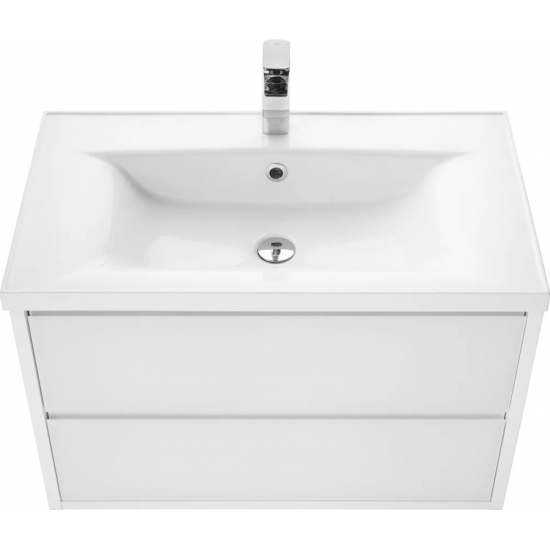 Тумба с раковиной АКВАТОН Римини 80 белая