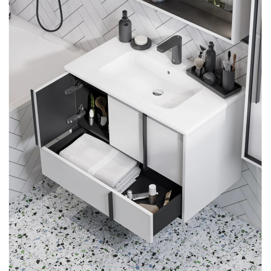 Тумба с раковиной АКВАТОН Ривьера 80