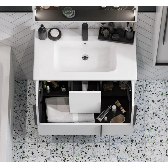 Тумба с раковиной АКВАТОН Ривьера 80