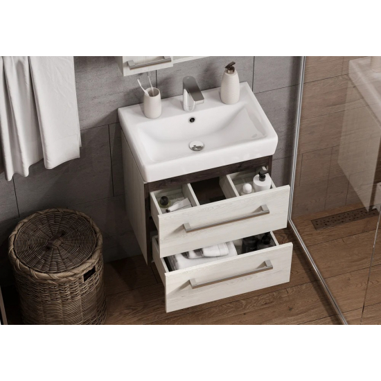 Тумба с раковиной АКВАТОН Ронда Pro 55 мини дуб соммерсет