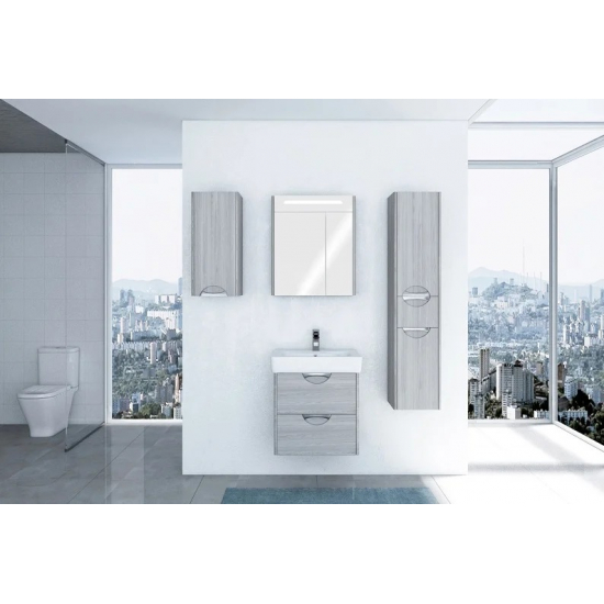 Тумба с раковиной АКВАТОН Сильва 60 дуб фьорд