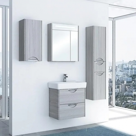 Тумба с раковиной АКВАТОН Сильва 60 дуб фьорд