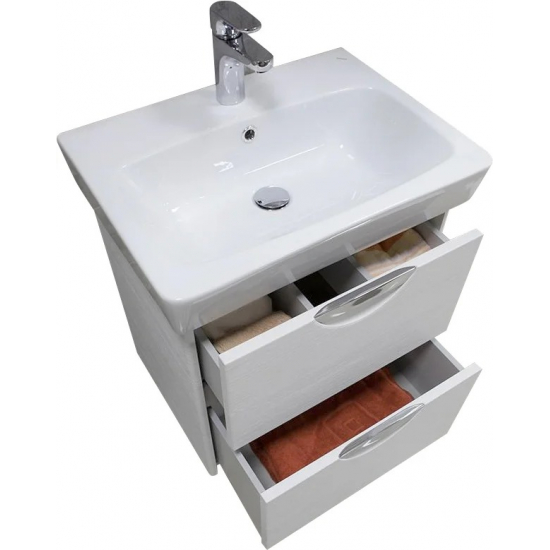 Тумба с раковиной АКВАТОН Сильва 60 дуб фьорд