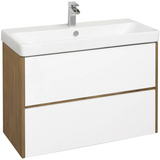 Тумба с раковиной АКВАТОН Сканди 90 дуб рустикальный