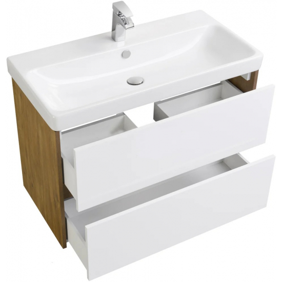 Тумба с раковиной АКВАТОН Сканди 90 дуб рустикальный