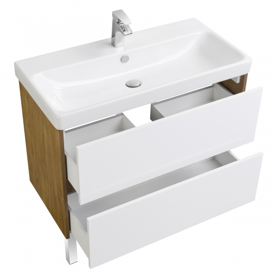 Тумба с раковиной АКВАТОН Сканди 90 дуб рустикальный