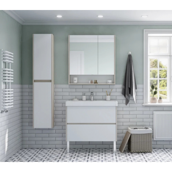 Тумба с раковиной АКВАТОН Сканди 90 дуб верона