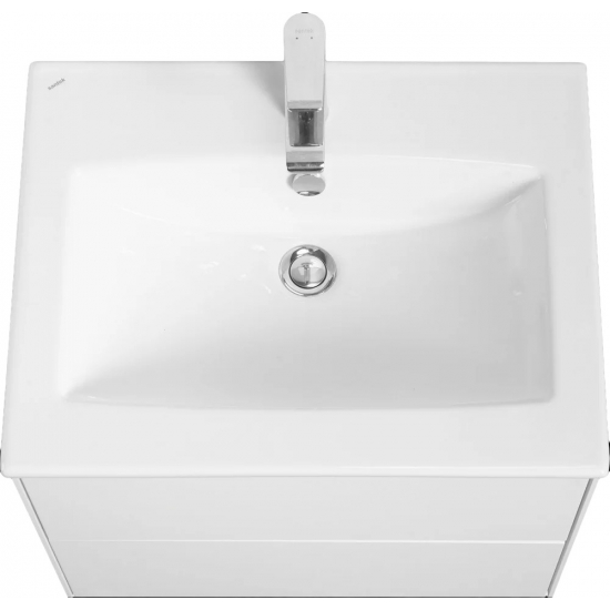 Тумба с раковиной АКВАТОН Сохо 60 подвесная, белая глянцевая