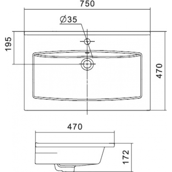Тумба с раковиной АКВАТОН Сохо 75 подвесная, белая глянцевая