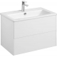 Тумба с раковиной АКВАТОН Сохо 75 подвесная, белая глянцевая