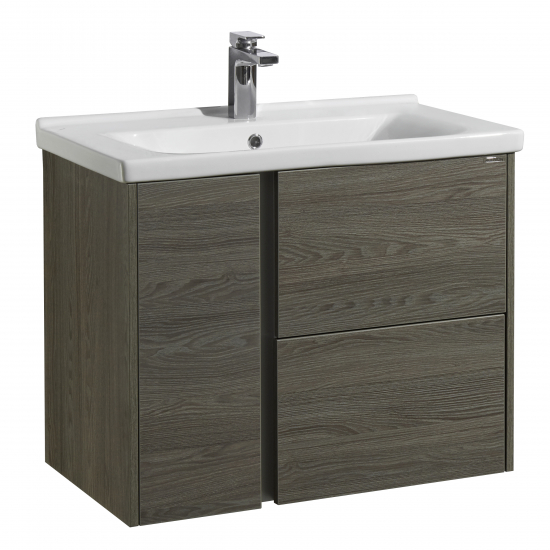 Тумба с раковиной АКВАТОН Стоун 80 грецкий орех