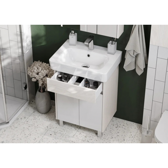 Тумба с раковиной АКВАТОН Верди PRO 60 Н ясень фабрик