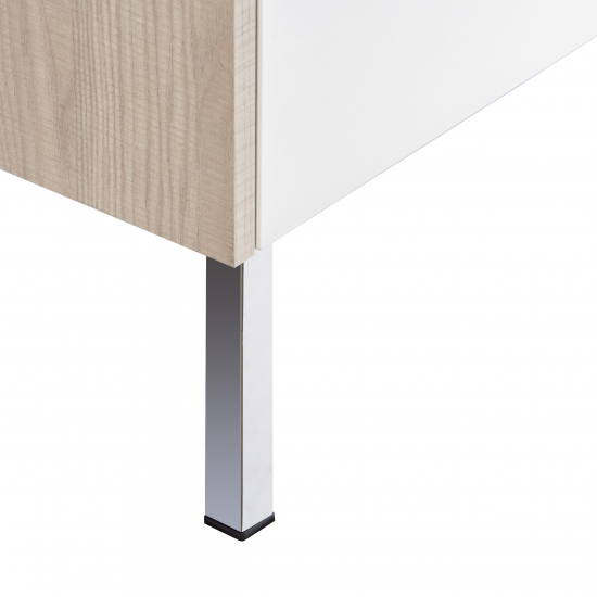 Тумба с раковиной АКВАТОН Йорк 55 белый/ясень фабрик