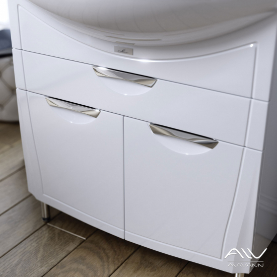 Тумба с раковиной ALAVANN Monako 80 напольная, раковина Балтика 80