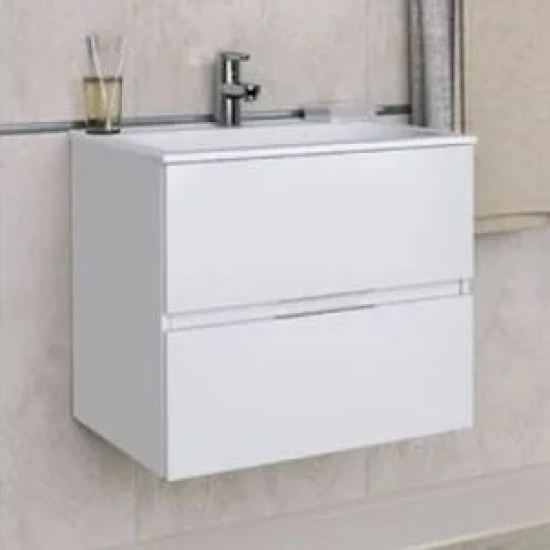 Тумба с раковиной AQUANET Алвита 70 подвесная, белая