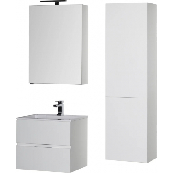 Тумба с раковиной AQUANET Алвита 70 подвесная, белая