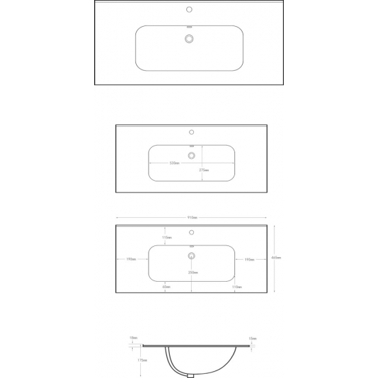 Тумба с раковиной AQUANET Алвита 90 напольная, антрацит, с дверками и ящиком