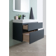 Тумба с раковиной AQUANET Бруклин 70 антрацит