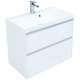 Тумба с раковиной AQUANET Гласс 90 белая