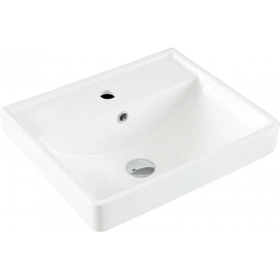 Тумба с раковиной AQUANET Ирис New 50 напольная, 2 ящика