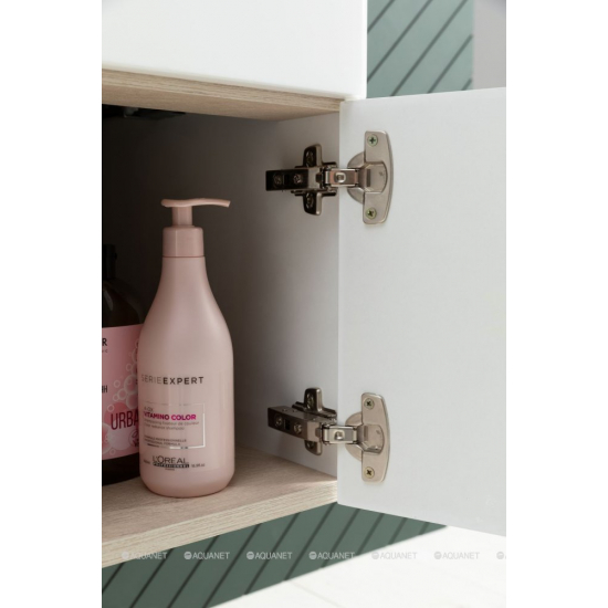 Тумба с раковиной AQUANET Ирис New 60 подвесная, 1 ящик 2 дверцы