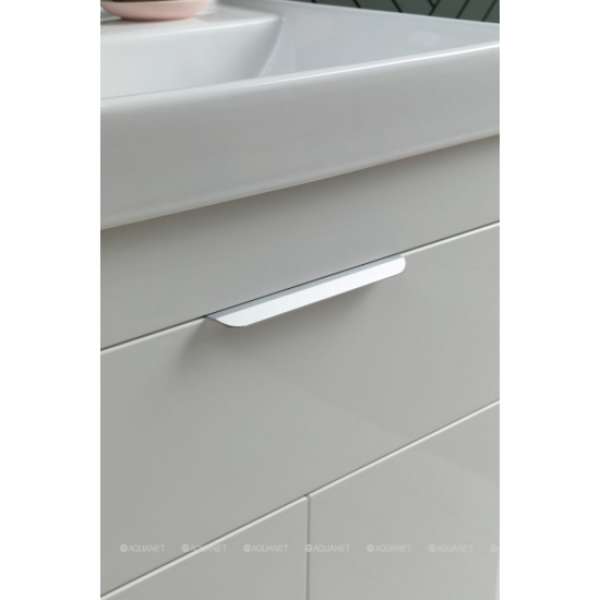 Тумба с раковиной AQUANET Ирис New 60 подвесная, 1 ящик 2 дверцы