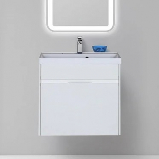 Тумба с раковиной AQUANET Латина 70 2 ящика белая