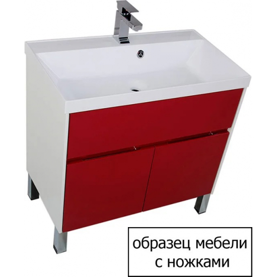 Тумба с раковиной AQUANET Латина 80 белая