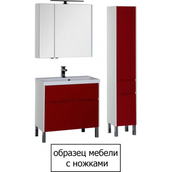 Тумба с раковиной AQUANET Латина 80 белая