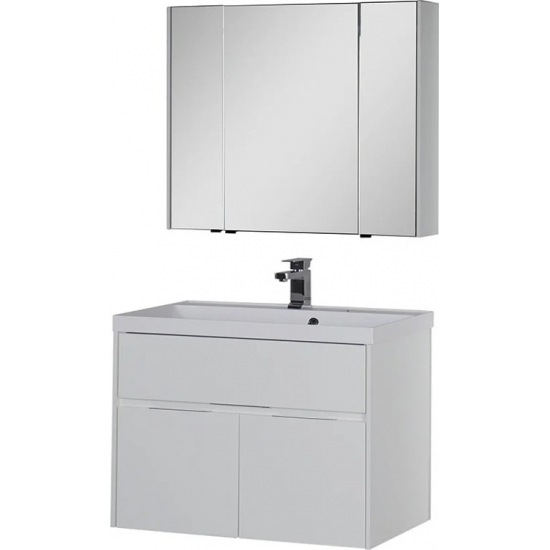 Тумба с раковиной AQUANET Латина 90 белая