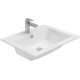 Тумба с раковиной AQUANET Lino 60 белый матовый